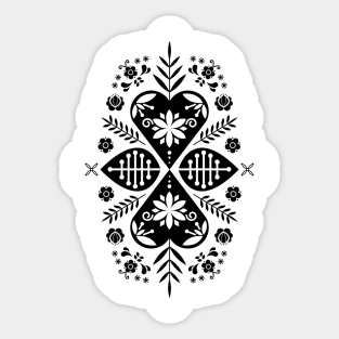 Modern Scandinavian Folk Sticker